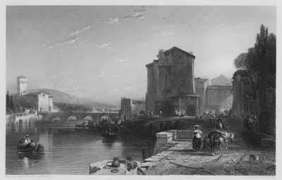 Port of Leghorn, fra billedet i Vernon Gallery (gravering) af Augustus Wall (after) Callcott