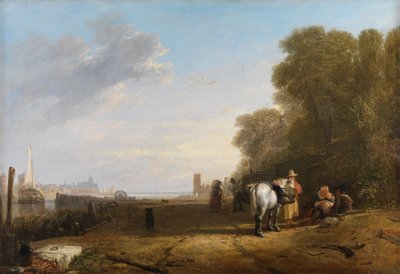 En scene i Holland af Augustus Wall Callcott