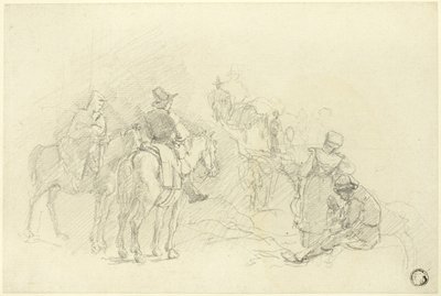 Hvilende rejsende af Augustus Wall Callcott