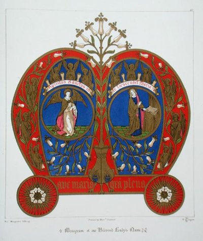 Monogram af vor velsignede frues navn, fra 