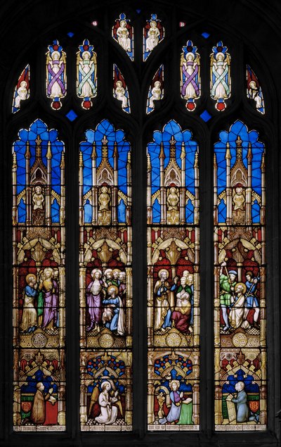 Begivenheder i Sankt Thomas Apostlens liv, ca. 1843 (farvet glas) af Augustus Welby Northmore Pugin