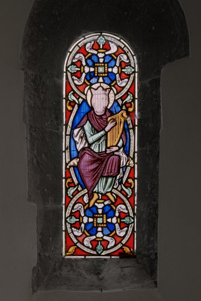 Kong David, 1849 (farvet glas) af Augustus Welby Northmore Pugin