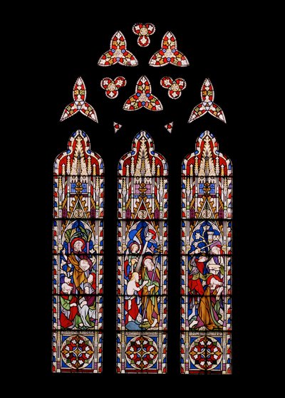 Johannes Døberens liv, 1852 (farvet glas) af Augustus Welby Northmore Pugin