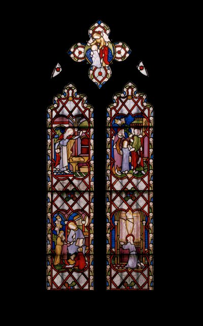 Jomfruens liv, ca. 1854 (farvet glas) af Augustus Welby Northmore Pugin
