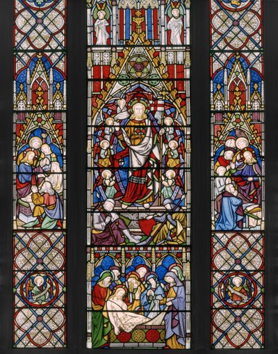Opstandelsestemaer, detalje, 1850 (farvet glas) af Augustus Welby Northmore Pugin