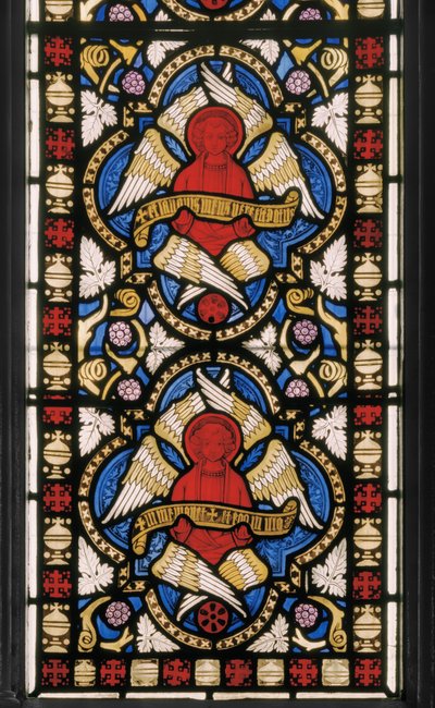 Seraphim, Blessed Sacrament Chapel, ca. 1845 (farvet glas) af Augustus Welby Northmore Pugin