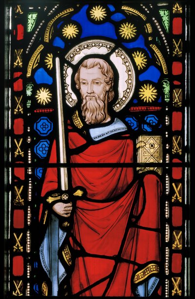 St. Paul, detalje, ca. 1845 (farvet glas) af Augustus Welby Northmore Pugin