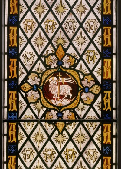 The Lamb of God, detalje, 1842 (farvet glas) af Augustus Welby Northmore Pugin