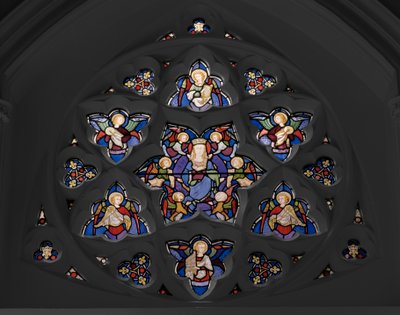 Tracery Window, 1850 (farvet glas) af Augustus Welby Northmore Pugin
