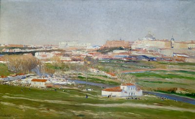 Engen ved San Isidro - Aureliano de Beruete af Aureliano de Beruete