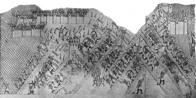 Angreb på byen Lakisj, 700-692 f.Kr., c1900-1920. af Austen Henry Layard