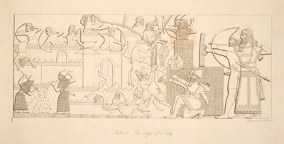 The Siege of a City, fra Monuments of Nineveh, pub. 1849 af Austen Henry Layard