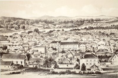Brisbane, fra The History of Australasia af David Blair, McGrady, Thomson og Niven, 1879 af Australian School