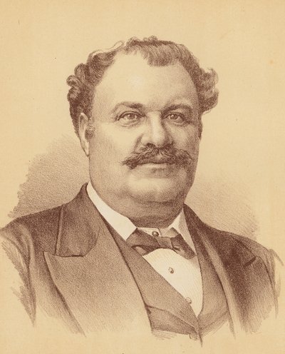 Clarence H Hannell (farvelitografi) af Australian School