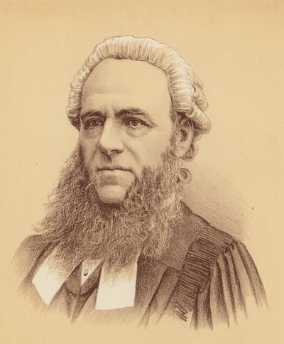 Hans ærede dommer Foster (farvelitografi) af Australian School