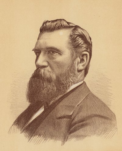 James Rutherford, Esquire (farvelitografi) af Australian School