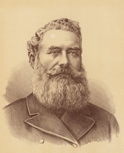 Den ærede James White (farvelitografi) af Australian School