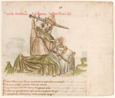 Judith Killing Holofernes af Austrian 15th Century