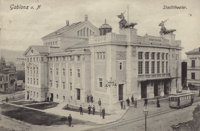 Teater, Gablonz an der Neisse, Østrig af Austrian Photographer