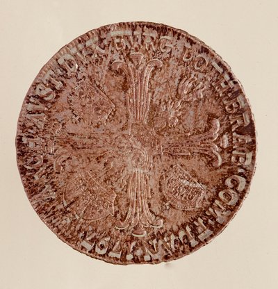 Østrigsk sølvthaler (taler) af kejser Frans II (Francois I af Østrig eller Francois II af Det Hellige Rige) (1768-1835) 1797 Diam. 4 cm Napoli, museo archeologico af Austrian School