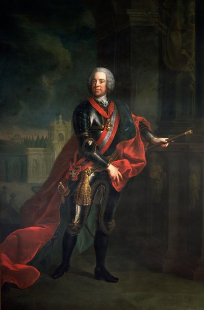 Grev Leopold Joseph von Daun (1705-66), feltmarskal og østrigsk øverstkommanderende under syvårskrigen, besejrede Frederik den Store ved belejringen af Kolin af Austrian School