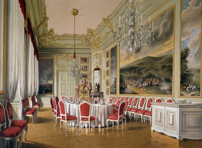Spisestue i Imperial Apartments, Schönbrunn Palace (UNESCOs verdensarvsliste af Austrian School