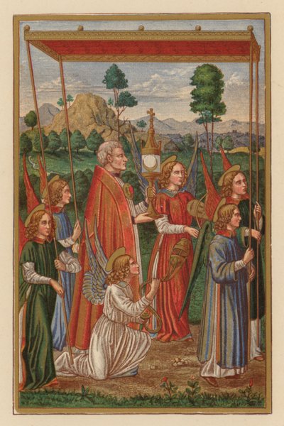 Corpus Christi D N J Chr (chromolith) af Austrian School