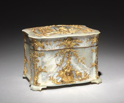 Guld og perlemor æske, c.1765 af Austrian School