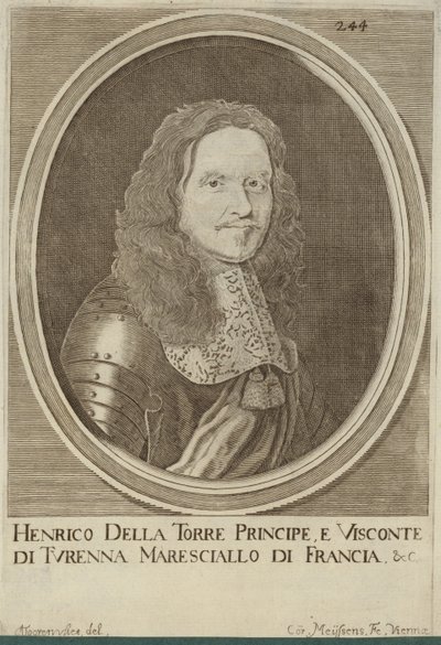 Portræt af Henri de la Tour dAuvergne, Viscount of Turenne af Austrian School