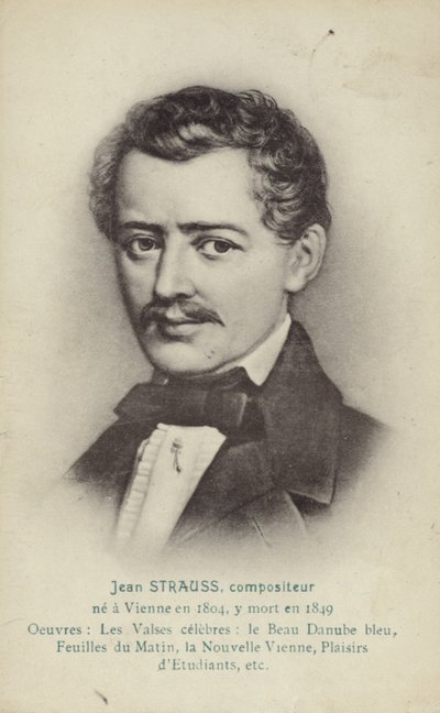 Portræt af Johann Strauss II af Austrian School