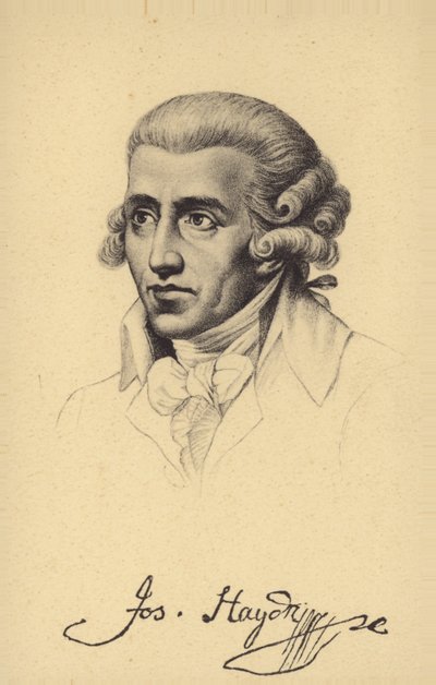 Portræt af Joseph Haydn af Austrian School