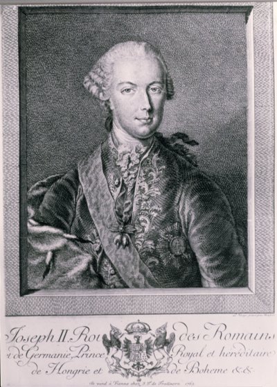 Portræt af Joseph II (1741-90) konge af Tyskland og hellig romersk kejser, 1763 af Austrian School