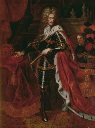 Portræt af Leopold I, den hellige romerske kejser (1640-1705) af Austrian School