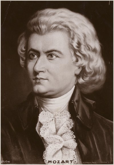 Portræt af Wolfgang Amadeus Mozart af Austrian School