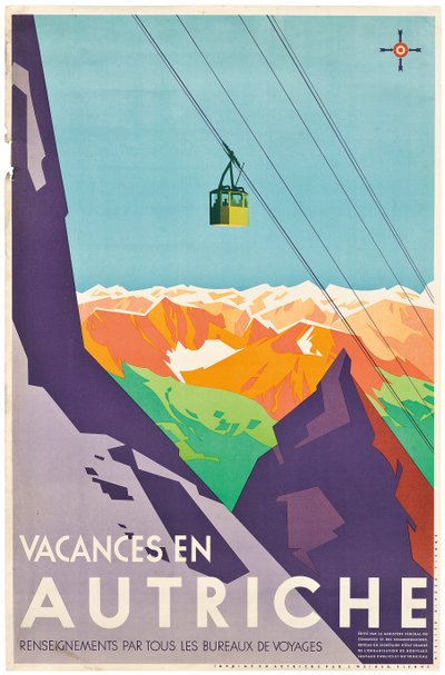 Plakat reklame ferier i Østrig, af Austrian School