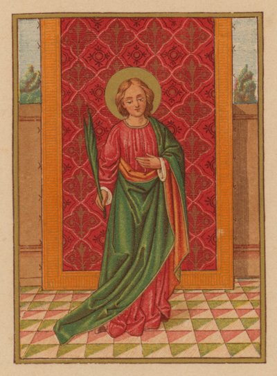 S Lucia (chromolitho) af Austrian School