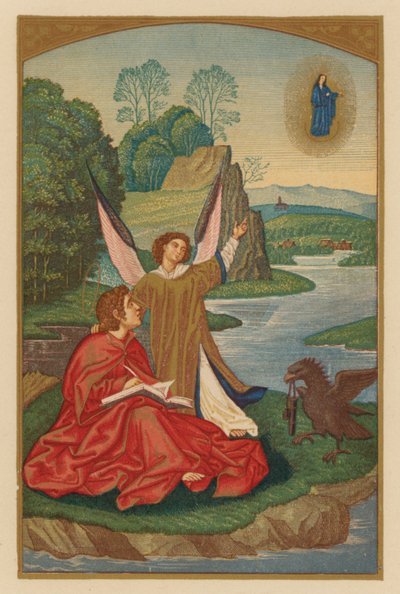 Saint John Ev (chromolith) af Austrian School