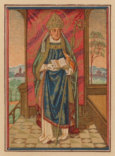 Saint Bishop (chromolith) af Austrian School