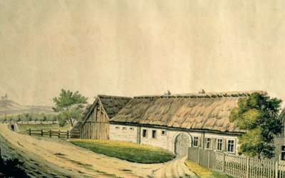 Franz Joseph Haydns (1732-1809) fødested i Rohrau, Nedre Østrig af Austrian School