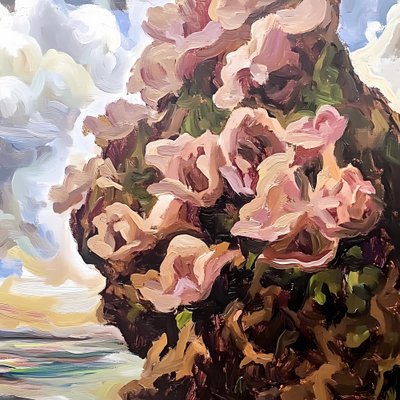 Rødmende kystblomster af Avanesova Elena
