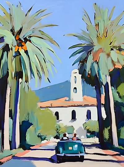 California Palm Road af Avanesova Elena