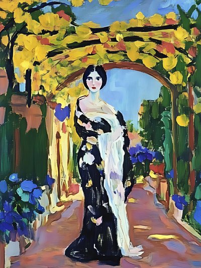 Den elegante damens have af Avanesova Elena