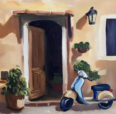 Europæisk scooterindgang af Avanesova Elena