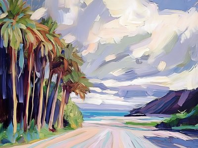 Tropical Beach Road af Avanesova Elena