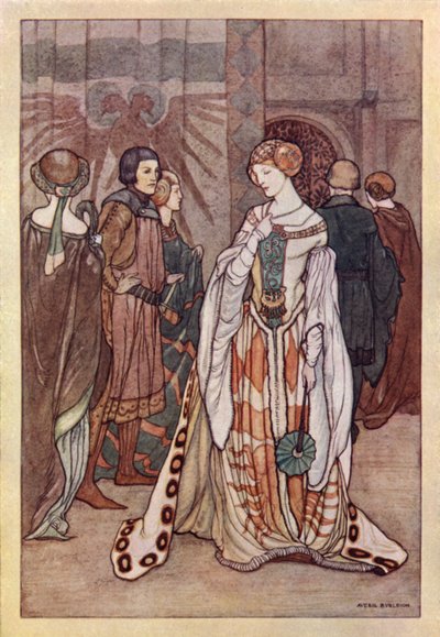 John Keats: The Eve Of St Agnes (farve litho) af Averil Mary Burleigh
