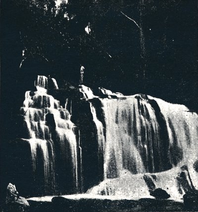 Vandfald på Rio Dourado Lencoes, 1895 af Axel Frick