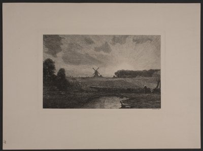 Solnedgang af Axel Holm