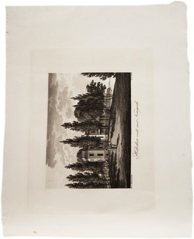 Hoboken over for New York, fra et Atlas of the United States, 1824 (akvatint) af Axel Leonhard Klinckowström
