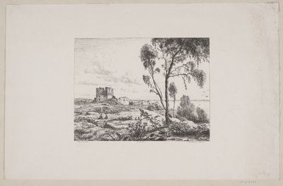 Parti ved Hammershus af Axel Theodor Kittendorff
