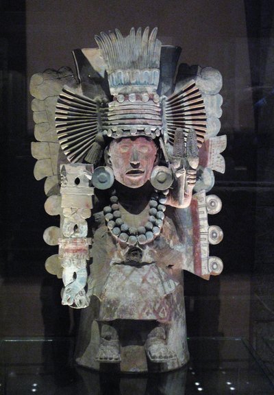 Røgelsebrænder i form af majsgudinden Xilonen, Tlahuac, sen postklassisk periode, ca. 1500 af Aztec